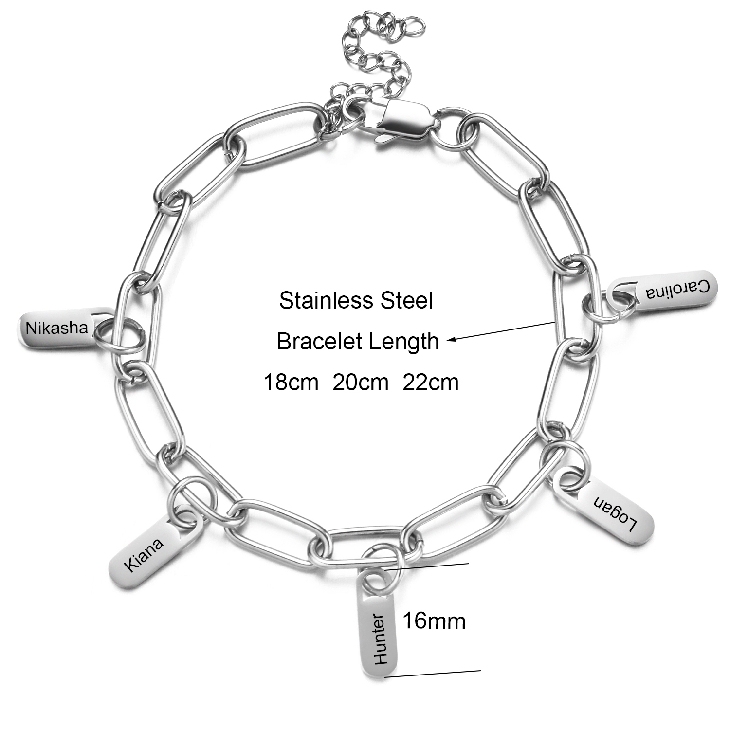 Stainless Steel Jewelry Rory C - Lobster Clasp Silver ulasan dan harga