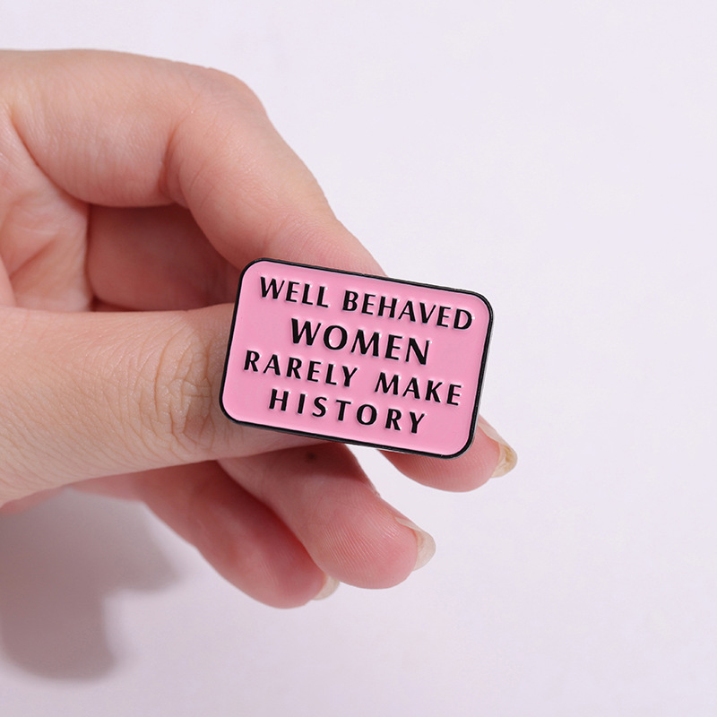 Feminist Enamel Pins Well Beha - Jewelry Making History ulasan dan harga