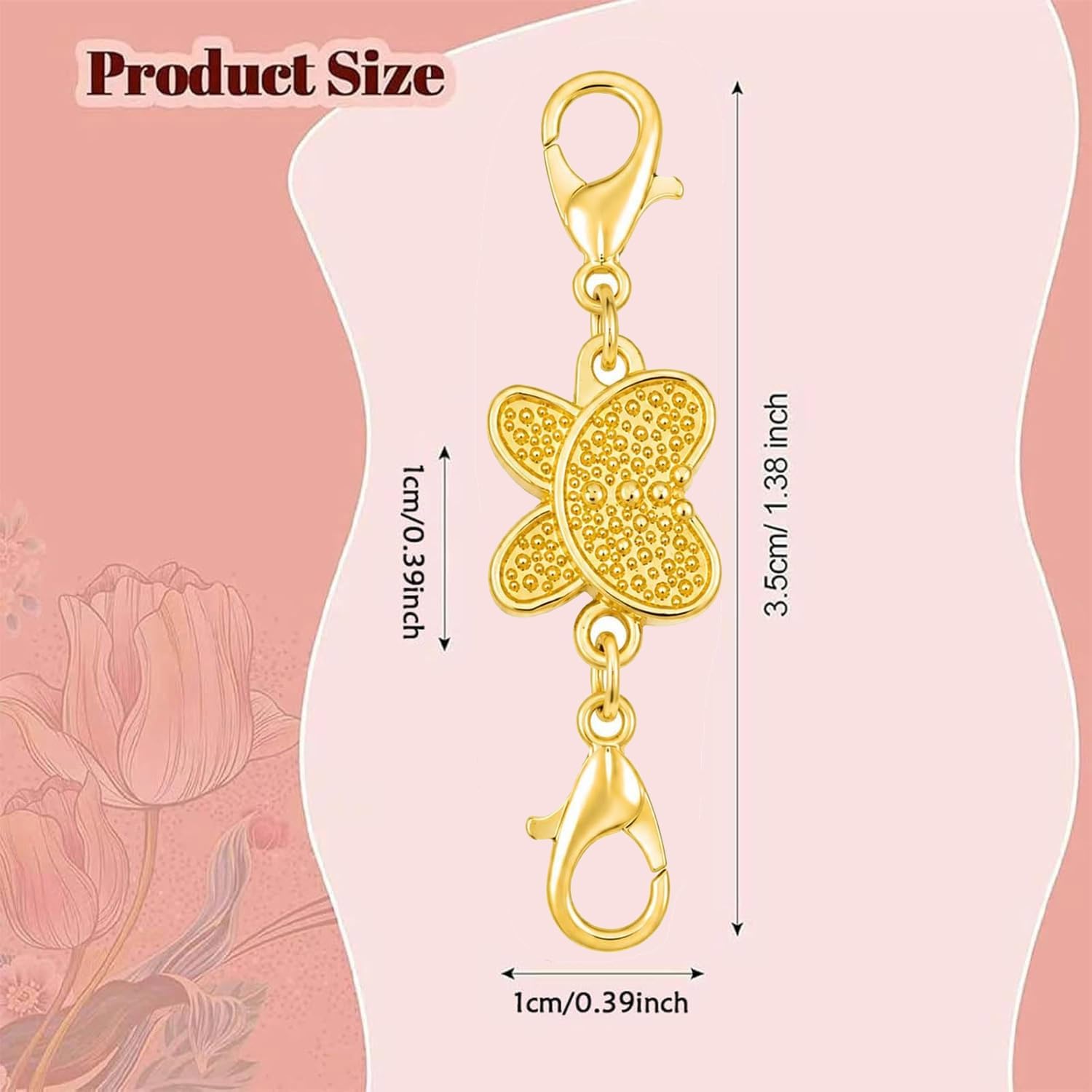 Butterfly Magnetic Necklace Cl - Lobster Clasp Silver ulasan dan harga